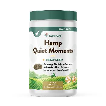 NaturVet Hemp Quiet Moments Calming Aid 60 Soft Chews